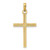 Image of 14k Yellow Gold Beaded & Polished Fancy Cross Pendant K9903