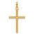 Image of 14k Yellow Gold Beaded & Polished Fancy Cross Pendant K9903