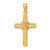 Image of 14K Yellow Gold Beaded Center Design Cross Pendant