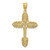 Image of 14K Yellow Gold Beaded Cross Pendant K8361