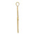 Image of 14K Yellow Gold Beaded Cut-Out Cross w/ Swirled Design Pendant