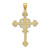 Image of 14K Yellow Gold Beaded Fancy Cross Pendant