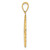 Image of 14K Yellow Gold Bermuda Under Palm Tree In Round Frame Pendant