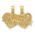Image of 14K Yellow Gold Best Friend Breakable Double Hearts Pendant
