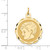 Image of 14K Yellow Gold Boy Head On Scalloped Disc Charm XM71/11