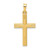 Image of 14K Yellow Gold Brushed & Polished Latin Cross Pendant XR1412