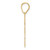 Image of 14K Yellow Gold Brushed Border Script Number 85 Pendant