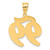 Image of 14K Yellow Gold Brushed Border Script Number 99 Pendant Image of 14K Yellow Gold Brushed Border Script Number 99 Pendant