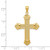 Image of 14K Yellow Gold Budded Cross Pendant C3614