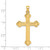 Image of 14K Yellow Gold Budded Cross Pendant XR141