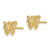 Image of 7mm 14K Yellow Gold Butterfly Post Earrings