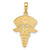 Image of 14K Yellow Gold Caduceus w/ Nurses Cap Pendant
