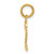 Image of 14K Yellow Gold Casted Small Polished Number 2 Charm