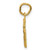 Image of 14K Yellow Gold Casted Small Shiny-Cut Number 6 Charm
