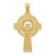 Image of 14K Yellow Gold Celtic Claddagh Cross Pendant