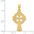 Image of 14K Yellow Gold Celtic Cross Pendant C1942