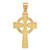 Image of 14K Yellow Gold Celtic Cross Pendant C894