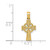 Image of 14K Yellow Gold Celtic Cross w/ Eternity Circle Pendant C4249