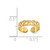 Image of 14K Yellow Gold Celtic Cutout Design Toe Ring