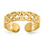 Image of 14K Yellow Gold Celtic Cutout Design Toe Ring