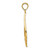 Image of 14K Yellow Gold Celtic Knot Teardrop Pendant