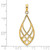 Image of 14K Yellow Gold Celtic Knot Teardrop Pendant