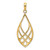 Image of 14K Yellow Gold Celtic Knot Teardrop Pendant
