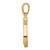 Image of 14K Yellow Gold Chai Pendant D891