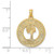Image of 14K Yellow Gold Charleston Round Frame w/ Palm Tree Pendant