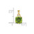 Image of 14K Yellow Gold Checkerboard Peridot and Diamond Pendant