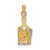 Image of 14K Yellow Gold Cheese Board w/ Knife Pendant