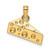 Image of 14K Yellow Gold Cheese Wedge Pendant