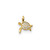 Image of 14K Yellow Gold Childrens CZ Sea Turtle Slide Pendant