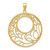 Image of 14K Yellow Gold Circle Pendant