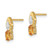 Image of 12mm 14K Yellow Gold Citrine Diamond Earrings