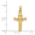 Image of 14K Yellow Gold Claddagh Cross Pendant