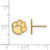 Image of 14K Yellow Gold Clemson University X-Small Post Earrings by LogoArt