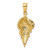 Image of 14K Yellow Gold Conch Shell Pendant K2912