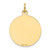 14K Yellow Gold Confirmation Disc Charm
