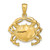 Image of 14K Yellow Gold Crab Pendant K7806