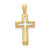 Image of 14K Yellow Gold Cross Pendant D167