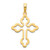 Image of 14K Yellow Gold Cross Pendant D5219