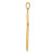 Image of 14K Yellow Gold Cross Polished Pendant