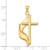 Image of 14K Yellow Gold Cross Polished Pendant