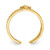 Image of 14K Yellow Gold Cross Toe Ring