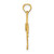 Image of 14K Yellow Gold Cross w/ Drape Pendant