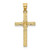 Image of 14K Yellow Gold Cross w/ Flower Pendant