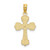 Image of 14K Yellow Gold Cross w/ Scroll Tips & Button Center Pendant