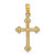 Image of 14K Yellow Gold Cross w/ Spade Tip Edges Pendant