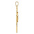 Image of 14k Yellow Gold Cross with Miraculous Medal Pendant
